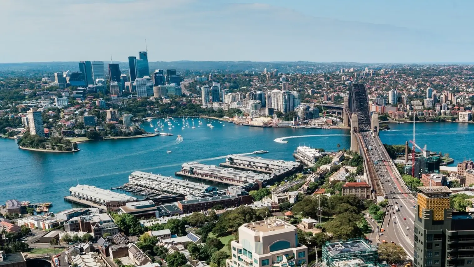 Sydney skyline and water 