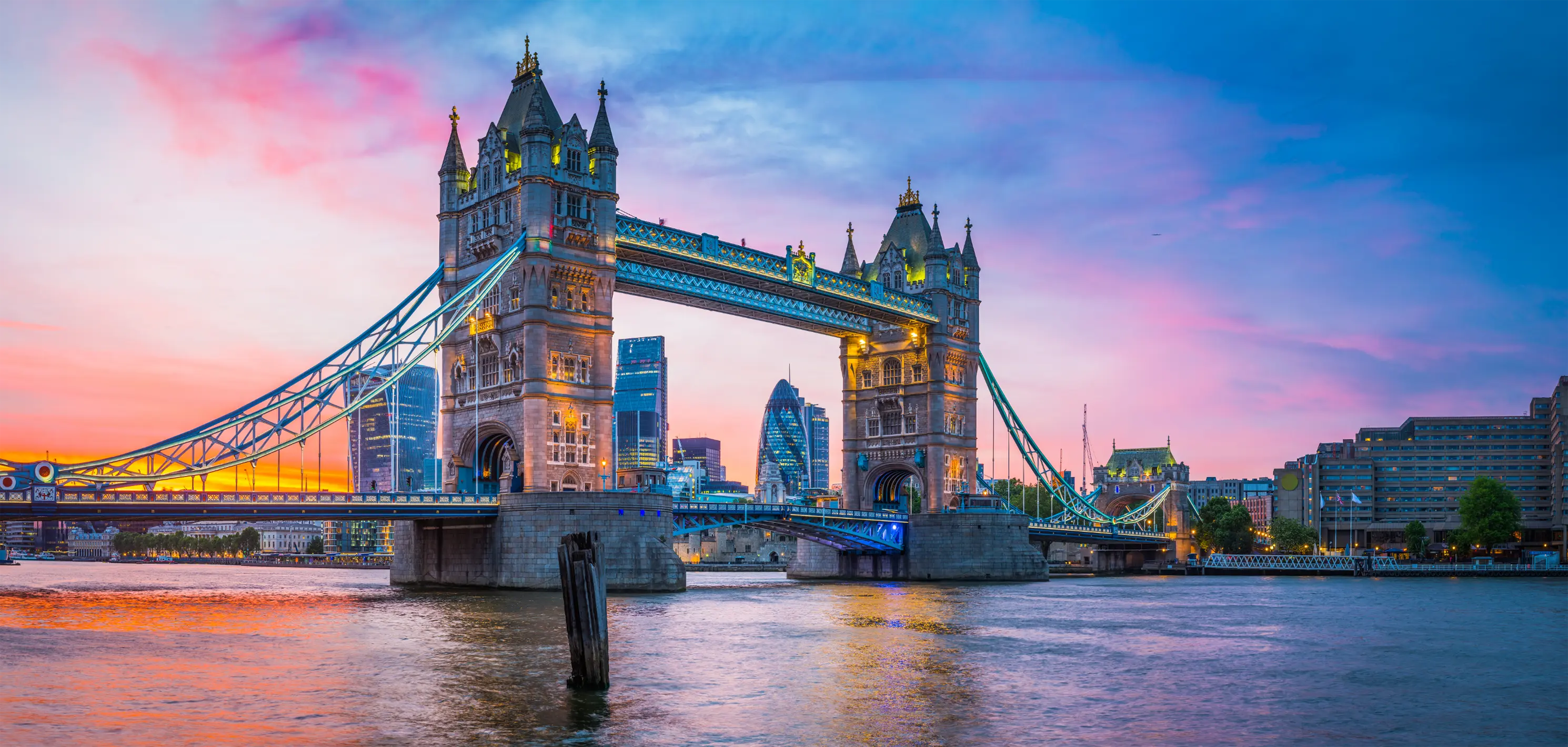 London Tower Bridge at Sunset